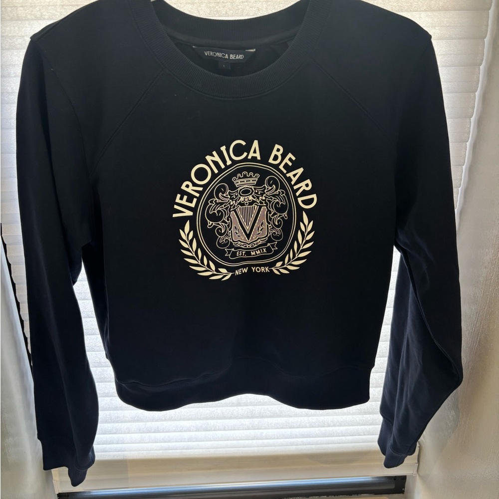 Veronica Beard navy Sweatshirt with white logo